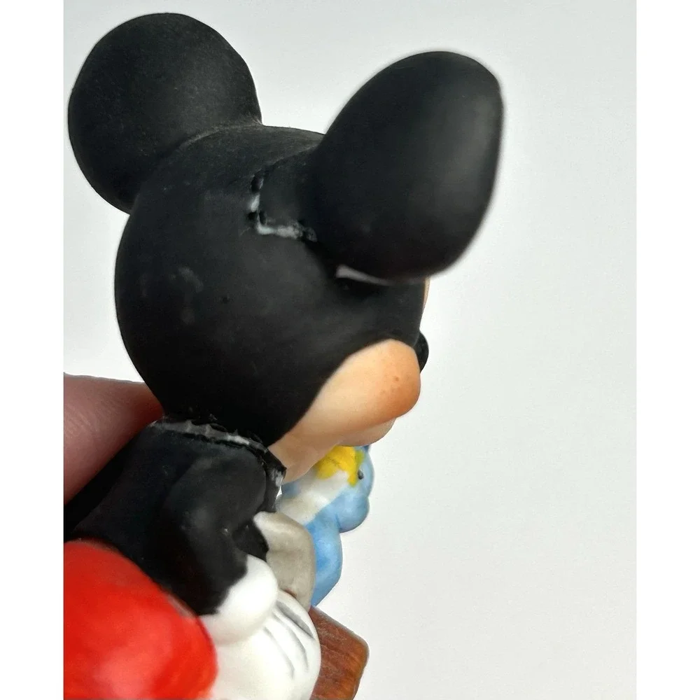 Walt Disney Productions Mickey and Goofy Ceramic Figurines Lot of 2